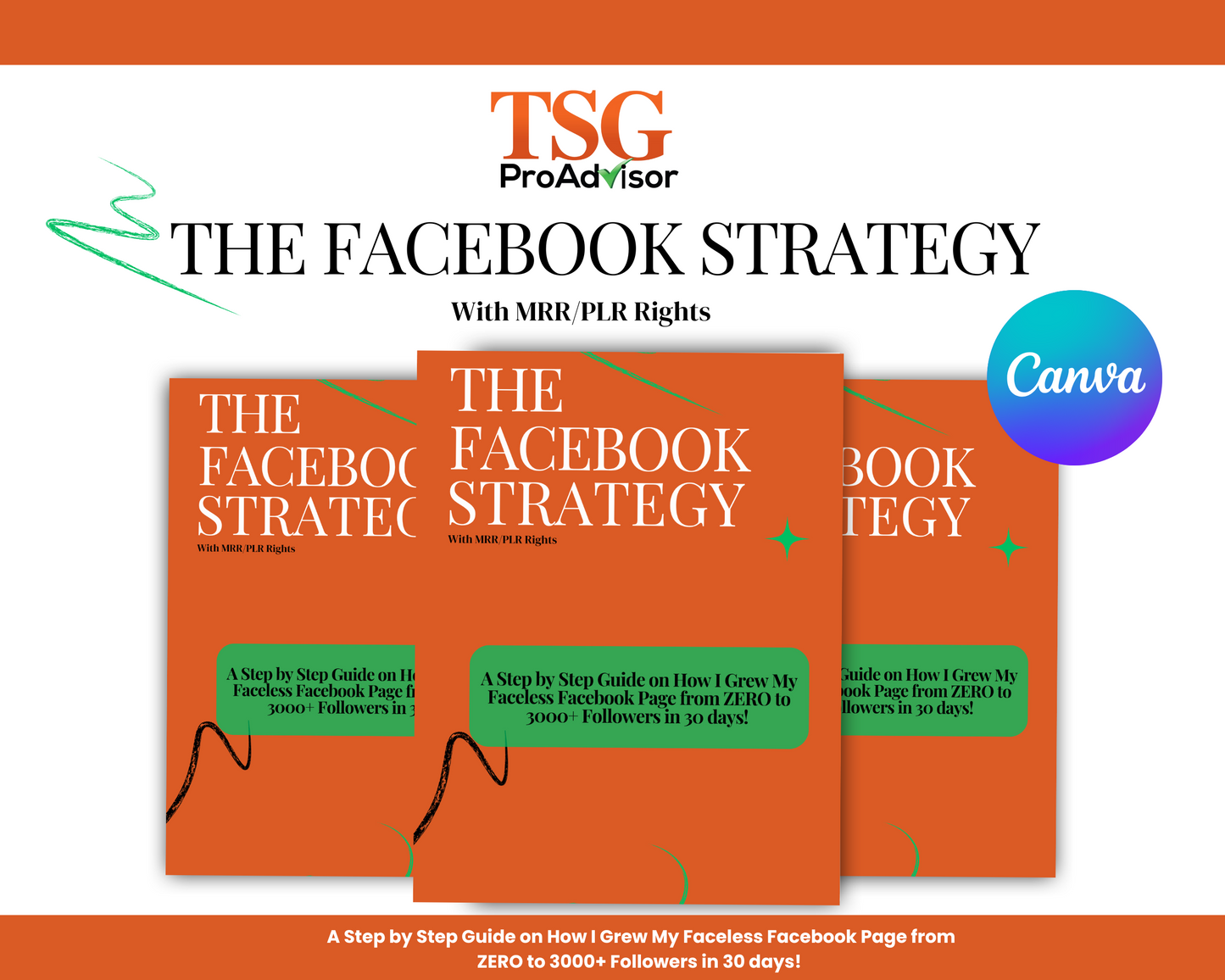 The Facebook Growth Guide - Fully Editable in Canva with MRR!